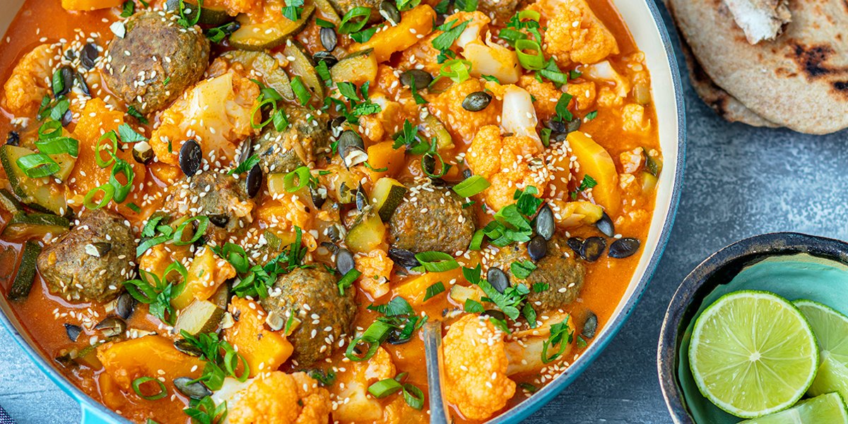 Warzywne curry z pulpecikami szpinakowymi Praktykulinarni YUmmity